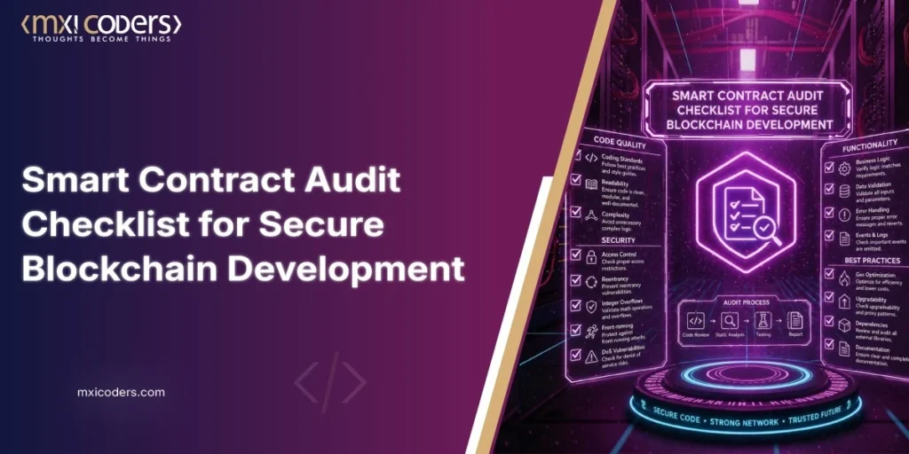 smart contract audit checklist for secure blockchain development