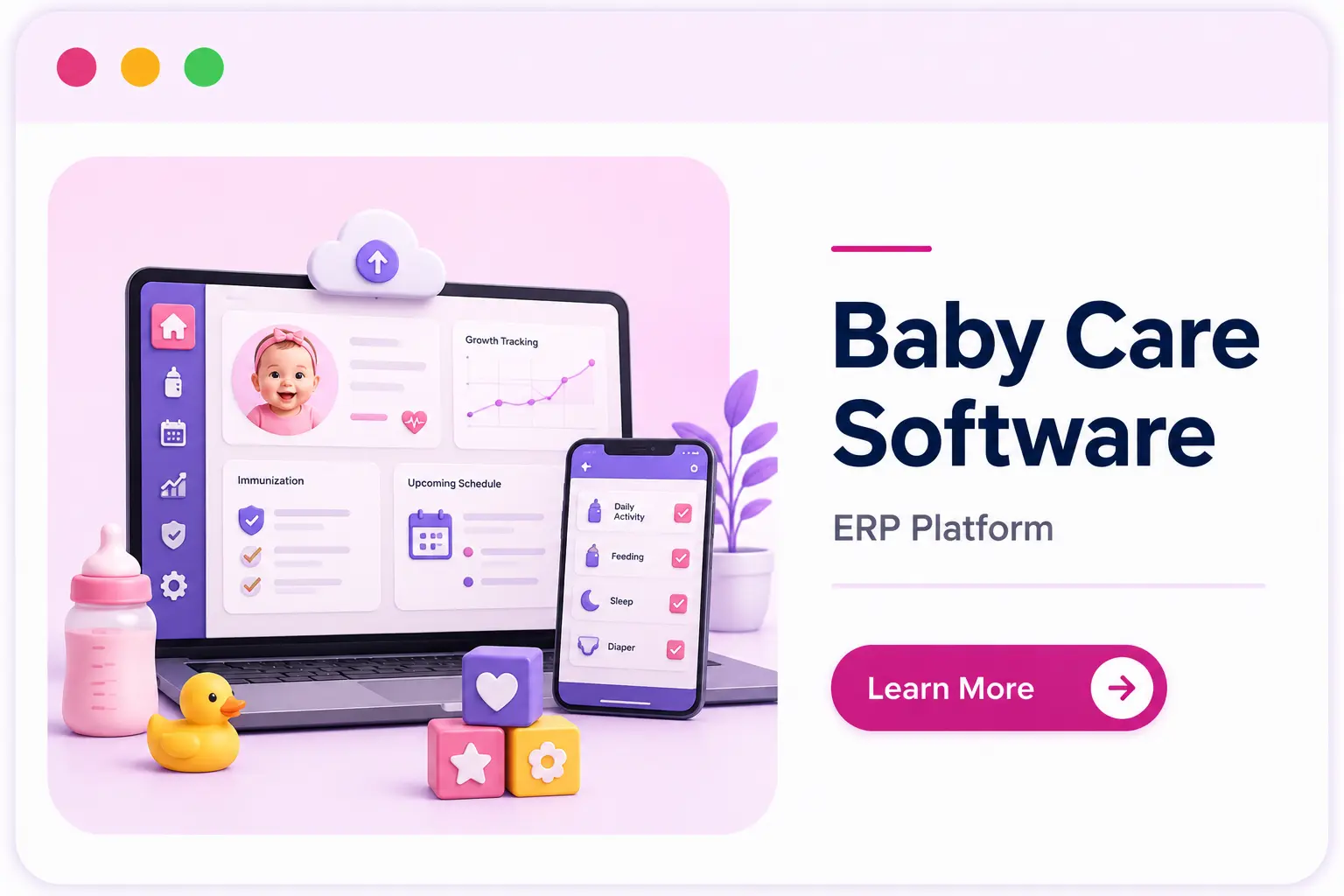Baby Care Software ERP Platform