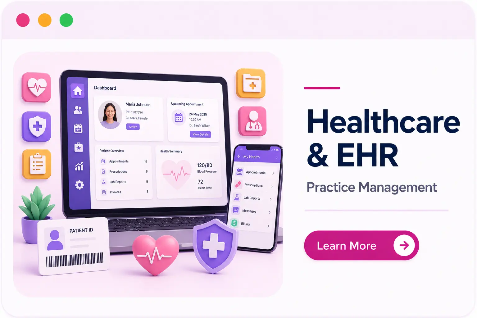 Healthcare & EHR Practice Management Platform